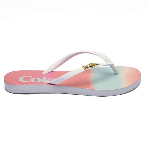 Chinelo Coca-Cola Stay Cool Coke Branco