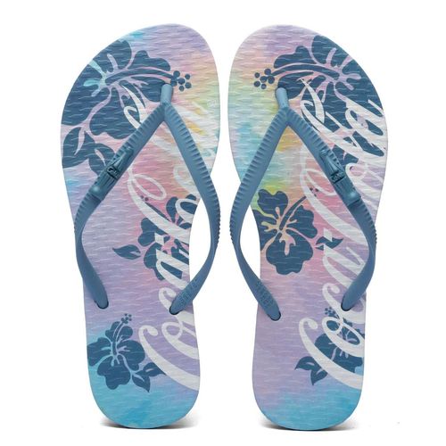 Chinelo Coca-Cola Hibiscus Denim