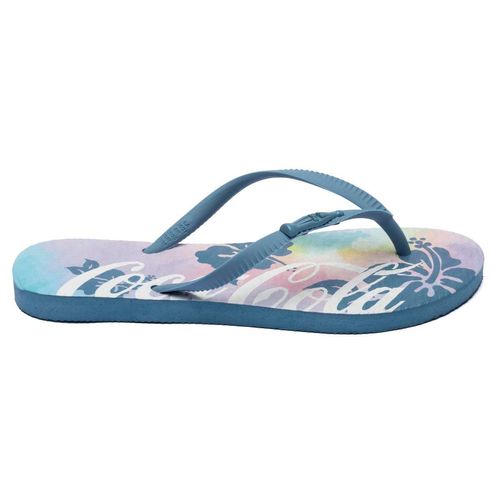Chinelo Coca-Cola Hibiscus Denim