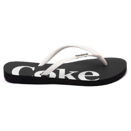Chinelo Coca-Cola Akaroa Preto Branco