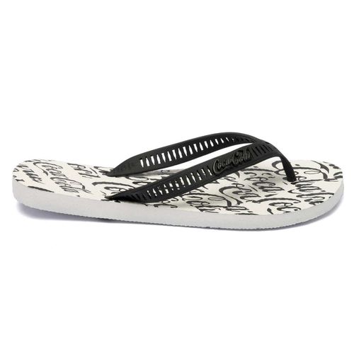 Chinelo Coca-Cola Scriptmania 2 Branco Preto