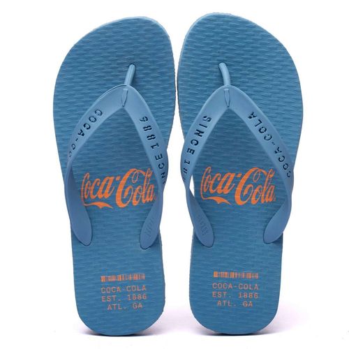 Chinelo Coca-Cola Alma 3 Denim
