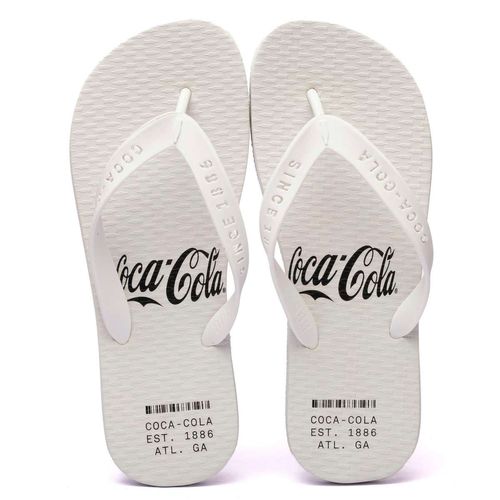 Chinelo Coca-Cola Alma 3 Branco