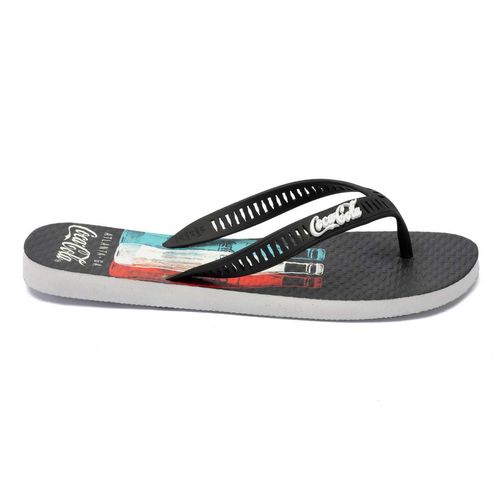 Chinelo Coca-Cola Shoes Bottle Dimension 2 Branco Preto