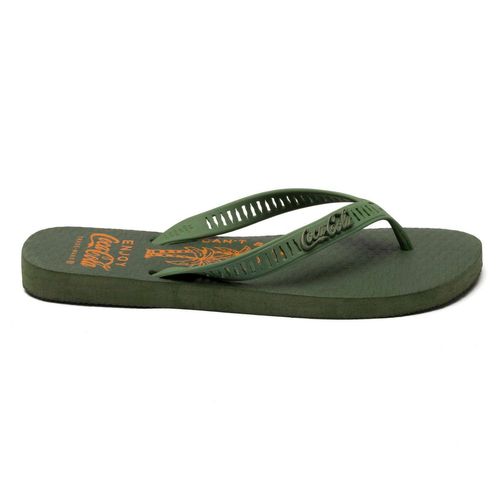 Chinelo Coca-Cola Shoes Feeling Musgo