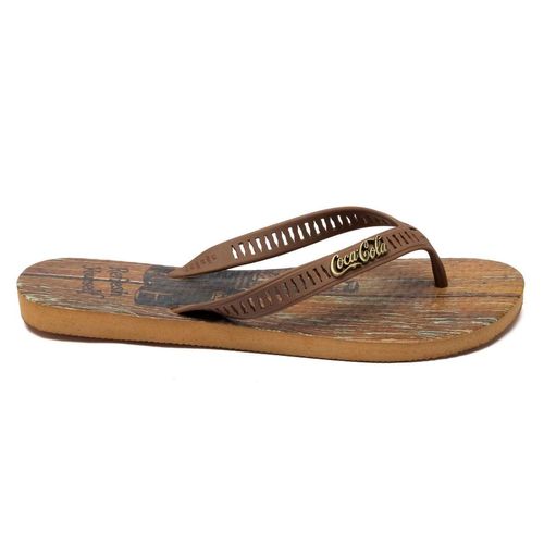 Chinelo Coca-Cola Shoes Nickel Wod 2 Bege Marrom