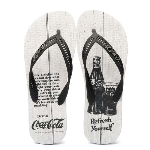 Chinelo Coca-Cola Shoes Nickel Wod 2 Branco Preto