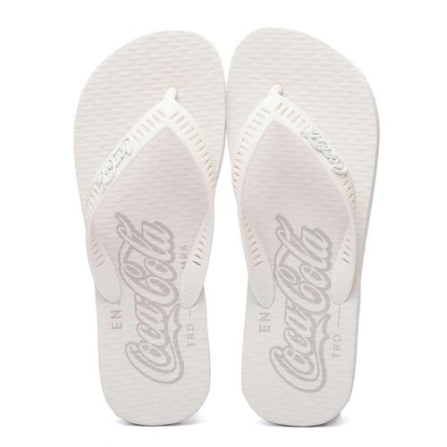 Chinelo Coca-Cola Shoes Norton Branco Branco
