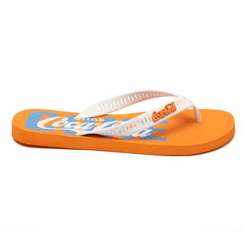 Chinelo Coca-Cola Shoes Troy Laranja