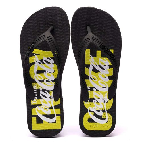 Chinelo Coca-Cola Shoes Troy Preto