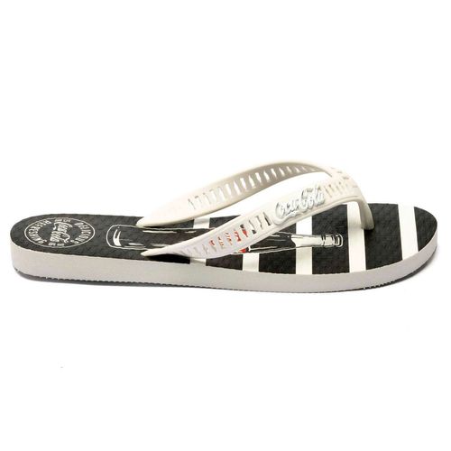 Chinelo Coca-Cola Shoes Delicious Branco Preto