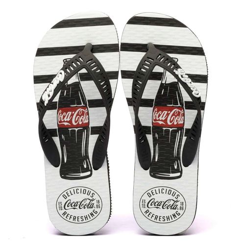 Chinelo Coca-Cola Shoes Delicious Preto Preto