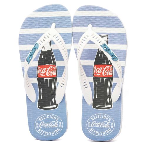 Chinelo Coca-Cola Shoes Delicious Branco