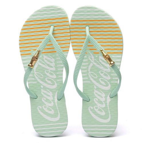 Chinelo Coca-Cola Shoes Classic Lines Verde Claro