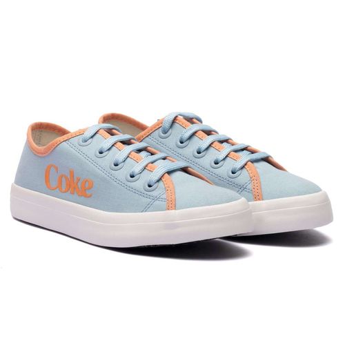 Tênis Coca-Cola Shoes Newpoart Canvas Blue