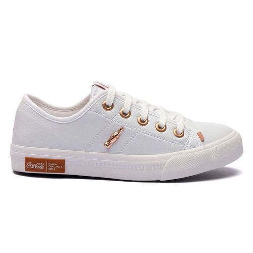 Tênis Coca-Cola Shoes Miami Eco Branco Cobre