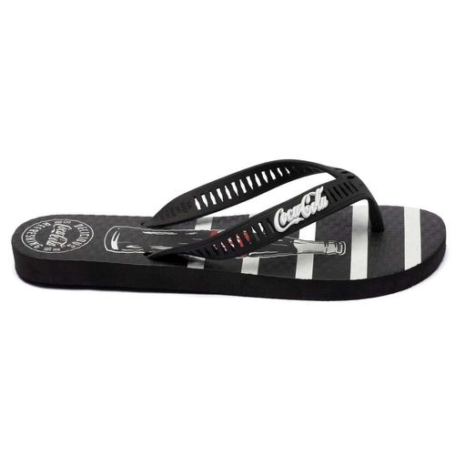 Chinelo Coca-Cola Shoes Delicious Preto