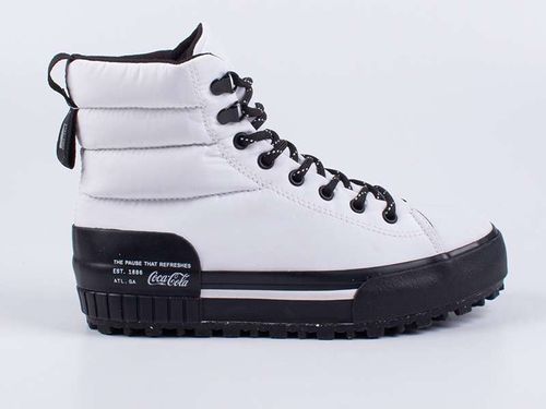 Tênis Coca-Cola Shoes Aspen Branco Preto