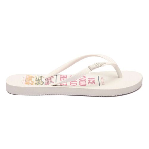 Chinelo Coca-Cola Shoes Here Branco