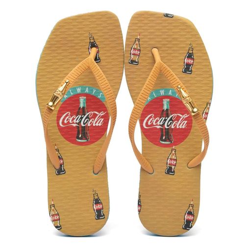 Chinelo Coca-Cola Shoes Square Pixel Turquesa