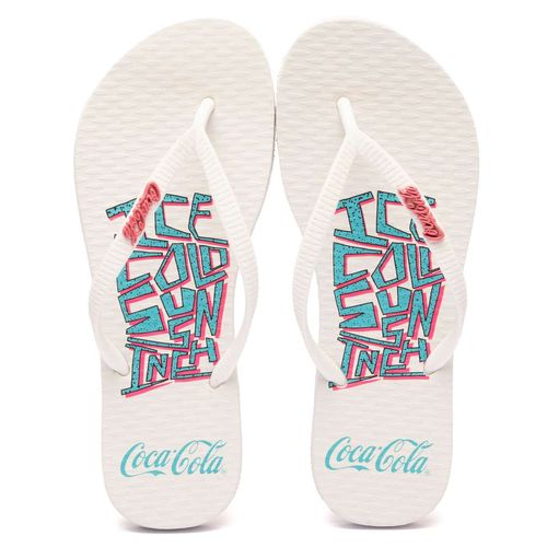 Chinelo Coca-Cola Shoes Molokai Feminino Branco