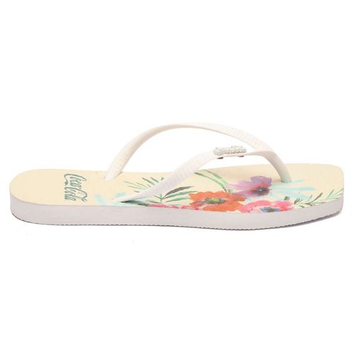 Chinelo Coca-Cola Shoes Square Tivoli Branco