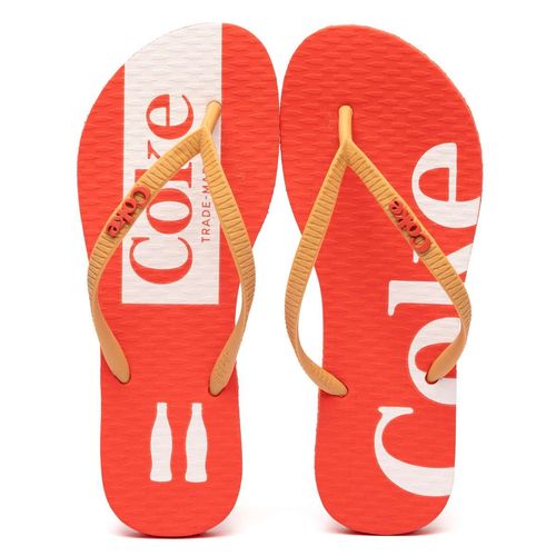 Chinelo Coca-Cola Shoes Akaroa Vermelho