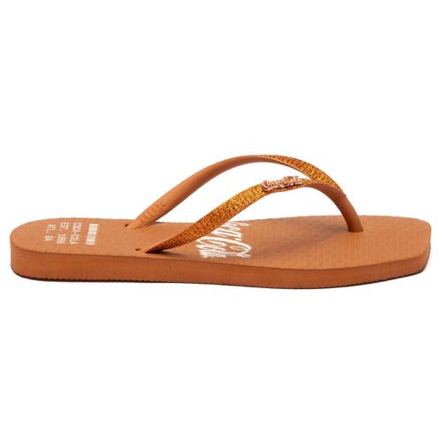 Chinelo Coca-Cola Shoes Alma Square Caramelo