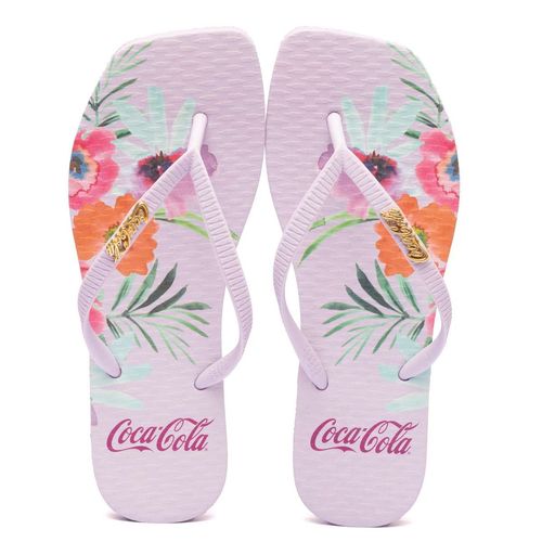 Chinelo Coca-Cola Shoes Square Tivoli Lilas