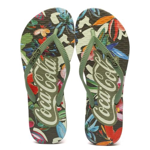Chinelo Coca-Cola Shoes Bahai Musgo