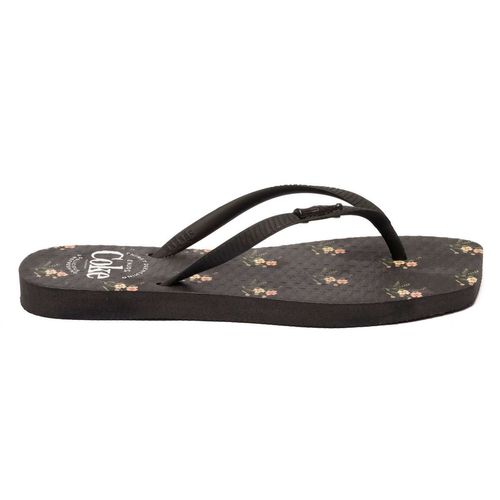 Chinelo Coca-Cola Shoes Square Meli Preto