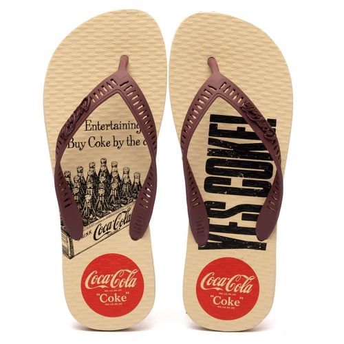 Chinelo Coca-Cola Yes Coke! Off White