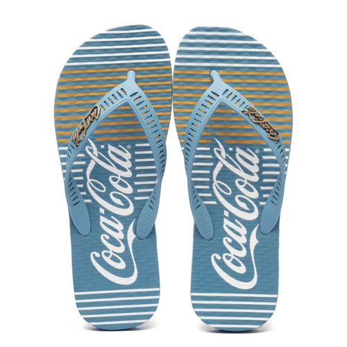 Chinelo Coca-Cola Classic Lines 2 Denim