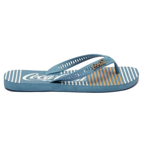 Chinelo Coca-Cola Classic Lines 2 Denim