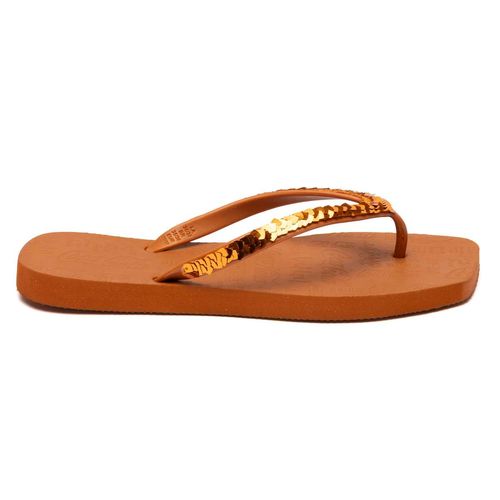 Chinelo Coca-Cola Shoes Square Glam Cobre