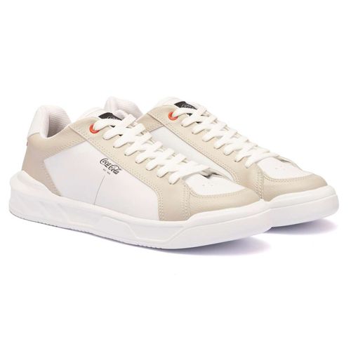 Tênis Coca-Cola Canby Town Branco Cinza