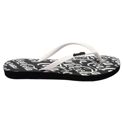 Chinelo Coca-Cola Scriptmania Preto Branco
