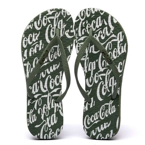 Chinelo Coca-Cola Shoes Scriptmania Musgo