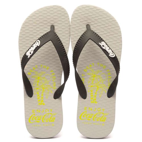 Chinelo Coca-Cola Shoes Feeling Cinza