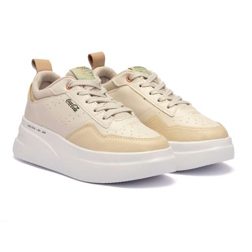 Tênis Coca-Cola Space Nude Off White