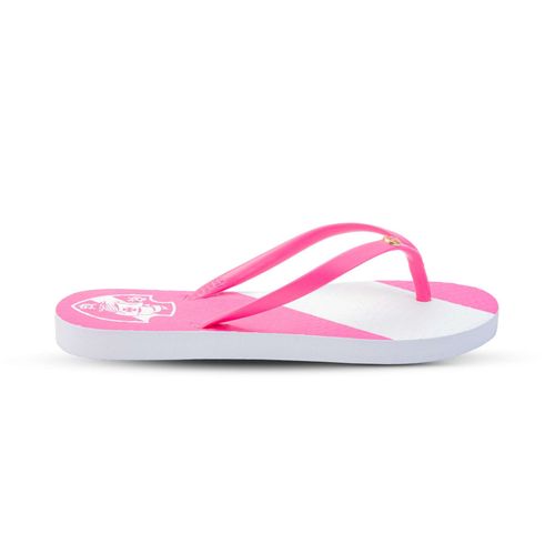 Chinelo Vasco Camisa 1 Feminino Branco Rosa