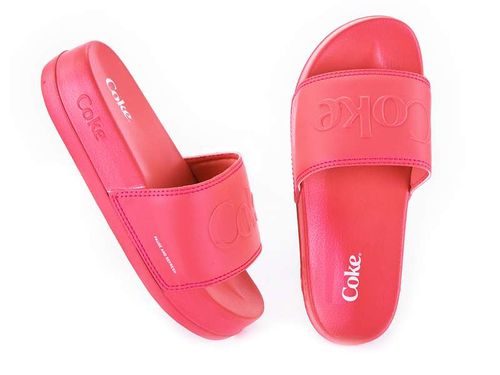 Chinelo Slide Plataforma Coke Frequency Rose Rose