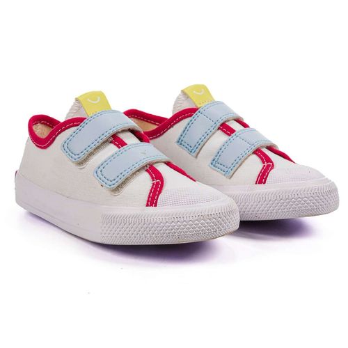 Tênis Infantil Diversão Ale Kids Branco Rosa