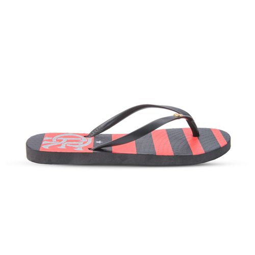 Chinelo Slide Flamengo Manto 1 2024 Feminino Preto Preto
