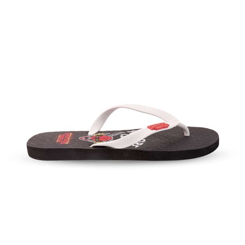 Chinelo Stranger Things Hellfire Preto Branco