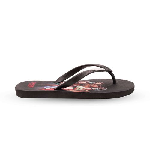 Chinelo Stranger Things Team Preto Preto