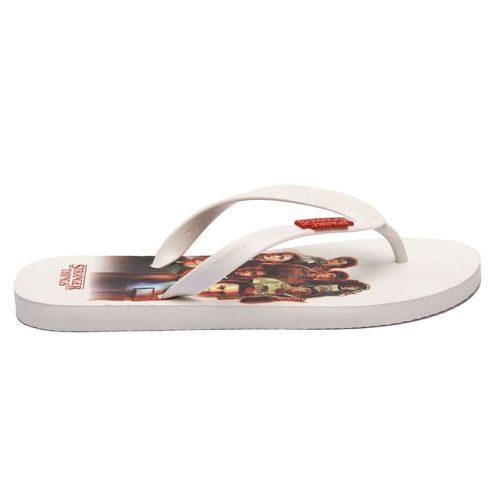 Chinelo Stranger Things Team Branco Branco