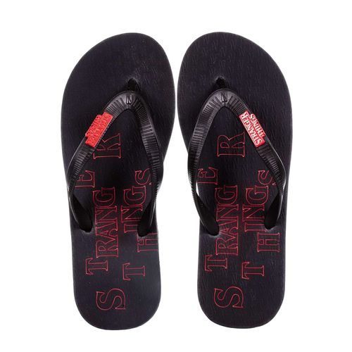 Chinelo Stranger Things Opening Preto Preto