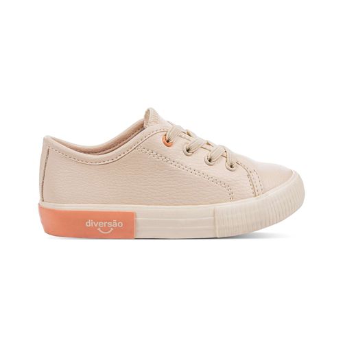 Tênis Infantil Diversão Mini Casey Off White