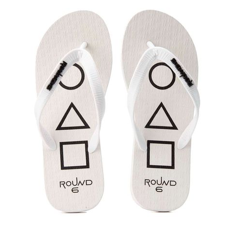 Chinelo Round 6 Soldiers Branco Branco